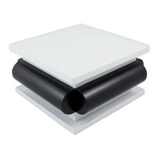 White Square Box with Black Half Round Sides art for sale