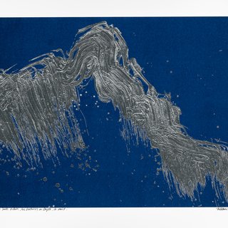 Montagne Sainte-Victoire, des Venturiers au Cengle un jour d'été (fond bleu) art for sale