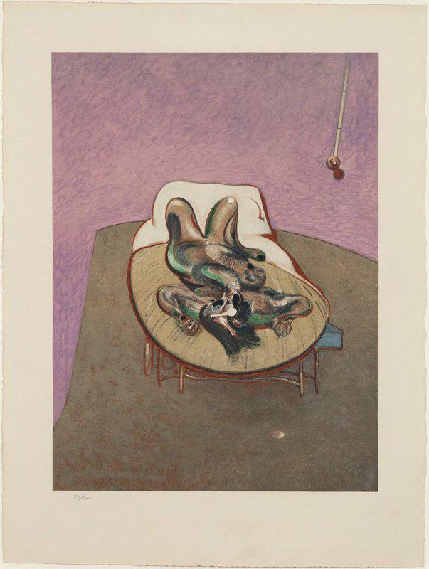 view:43394 - Francis Bacon, Personnage Couche - 