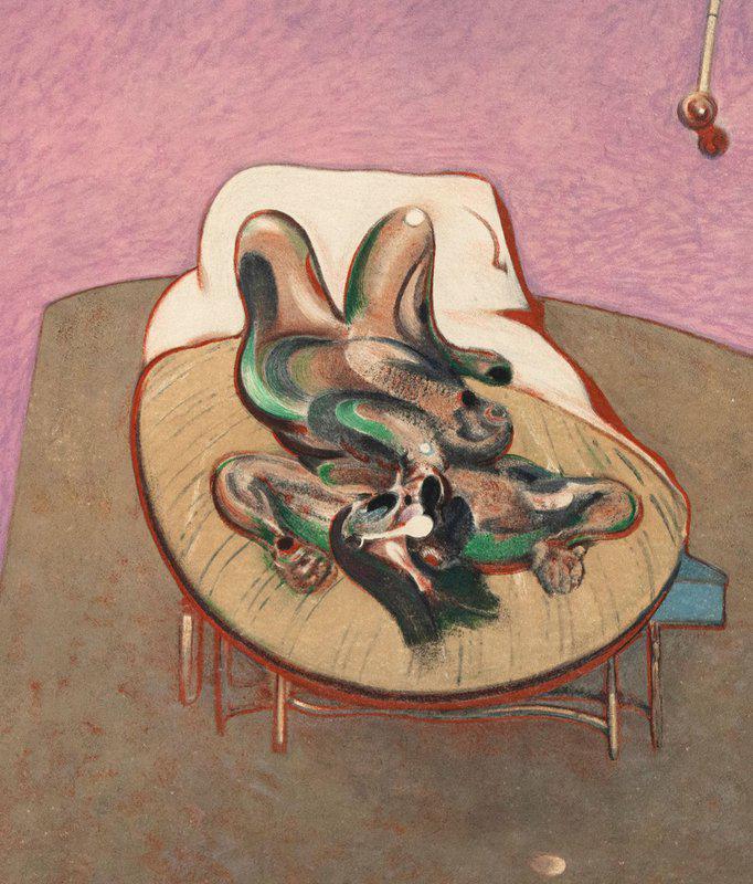view:44151 - Francis Bacon, Personnage Couche - 
