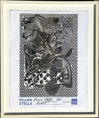 フランクステラ　ポスター　HIBELL ART フランク・ステラ　1984 フランクステラ ポスター HIBELL ART フランク・ステラ 1984