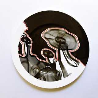 Frank Stella, Vortex Engraving #4 Charger Plate