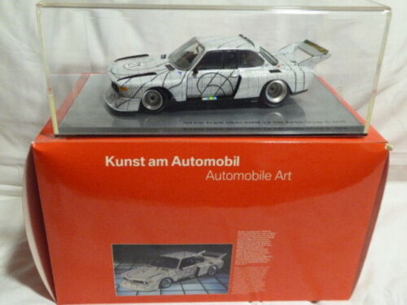 view:34022 - Frank Stella, The Art Car: Limited Edition BMW Minichamps of Frank Stella's 1976 Le Mans The Graph Car, Scale 1:18, 3.0 CSL No.21 - 
