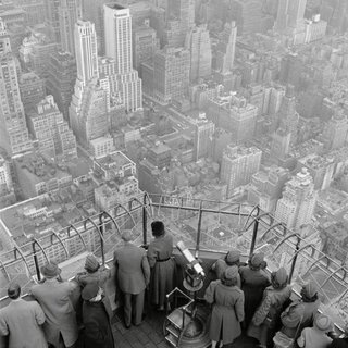 New York City. The Empire State Building. The observatory on the 86th floor. 1950. art for sale