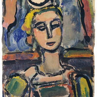 George Rouault, Portrait, from Divertissement