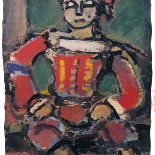George Rouault, Petit page rouge etor, from Divertissement