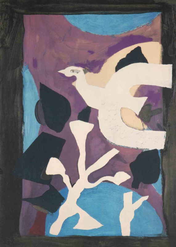 view:87589 - Georges Braque, Oiseau et Lotus - 