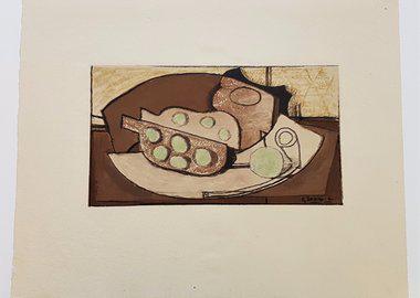 work by Georges Braque - Grenade et Pipe #:83039