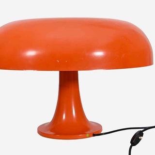 Giancarlo Mattioli, Vintage Orange Nesso Table Lamp for Artemide