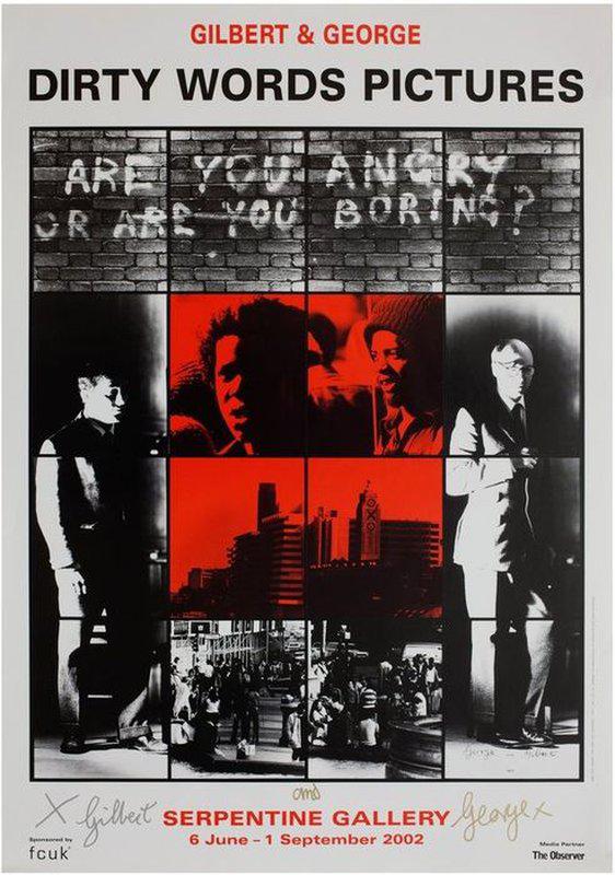 view:39010 - Gilbert & George, The Dirty Words Pictures (x2) - 