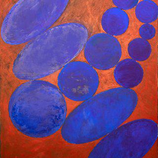 Blue Circles art for sale