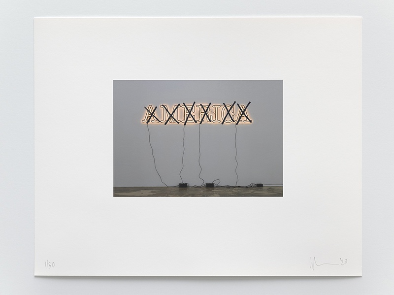 view:87087 - Glenn Ligon, Untitled (I/America) - Photography by Ronald Amstutz