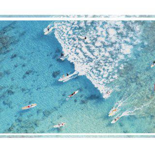 The Ocean Surfers Tray art for sale