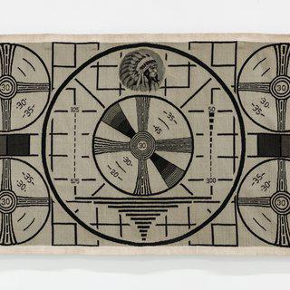 G.T. Pellizzi, No Signal (Test Pattern Tapestry 1)