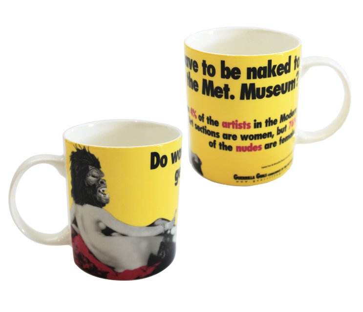 Do Women Have to be Naked Mug Set is available on Artspace for $42