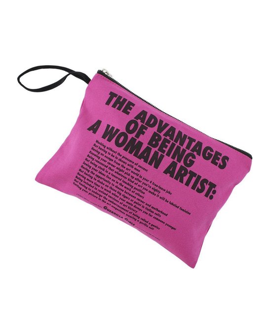 Advantages of Being a Woman Artist Clutch is available on Artspace for $28