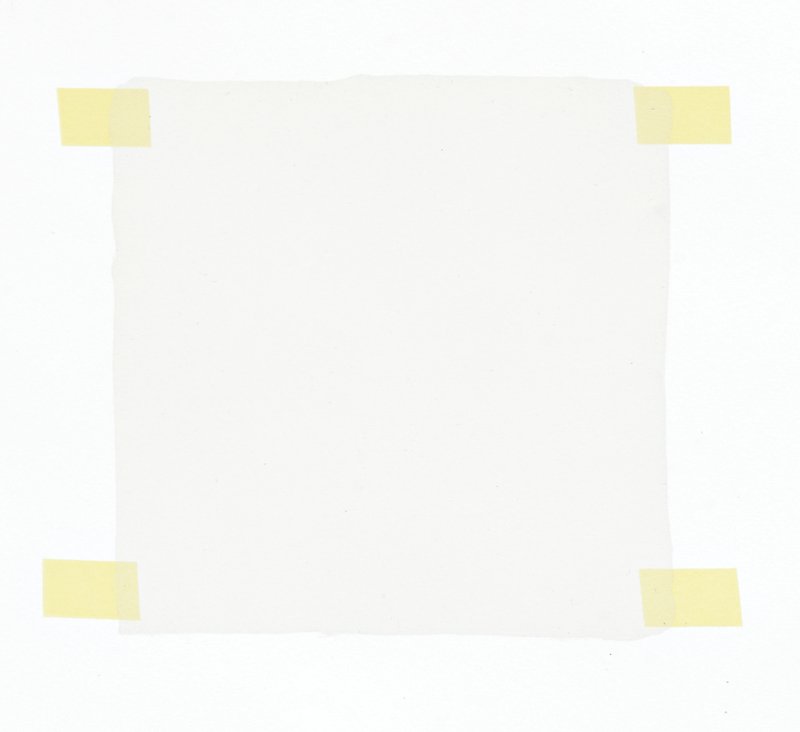 view:12262 - Haleh Redjaian, White square on white paper - 