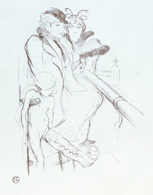 Henri de Toulouse-Lautrec - Eros in a Bad Shape, Print