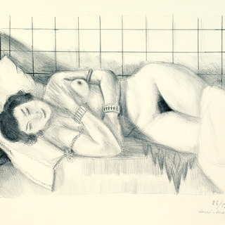Henri Matisse, Figure endormie, châle sur les jambes