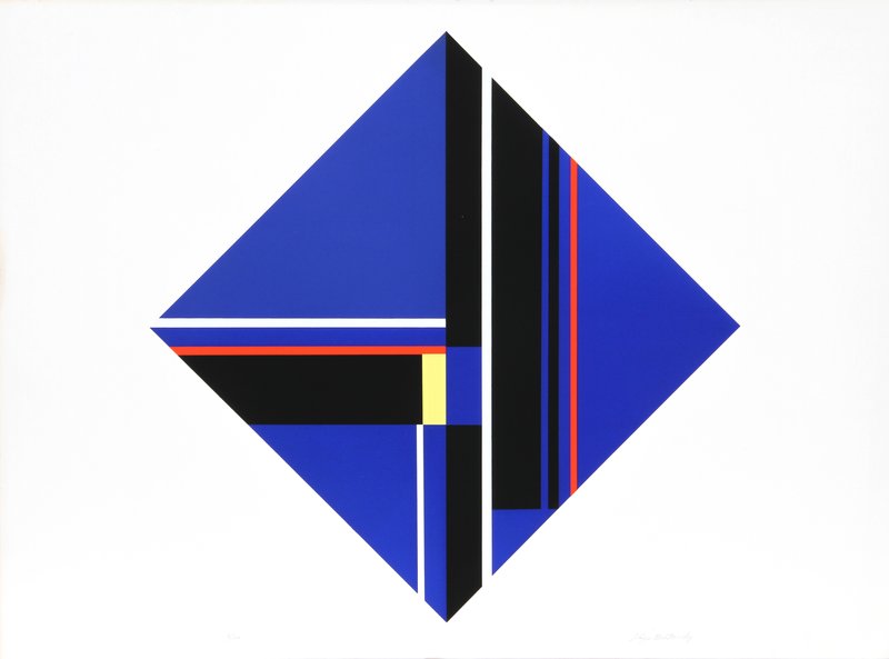 Ilya Bolotowsky - Blue Diamond II for Sale | Artspace