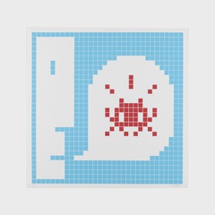 コレクション Invader exhibition card Invader - Alert Special (Blue) for Sale | Artspace