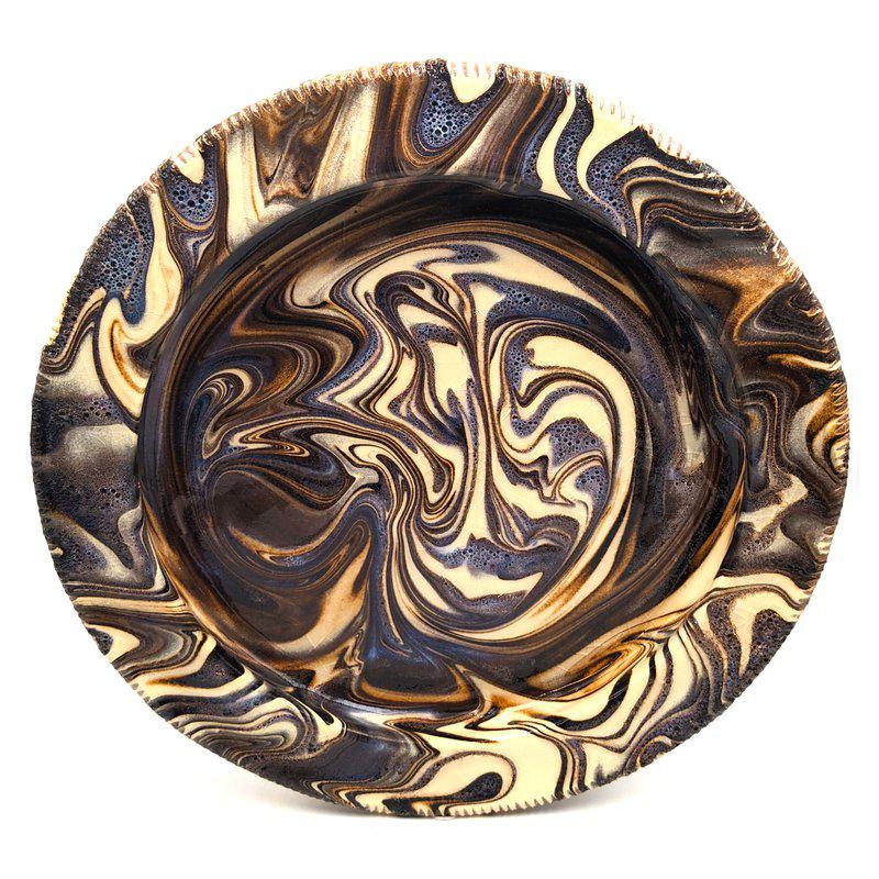 marbled plates