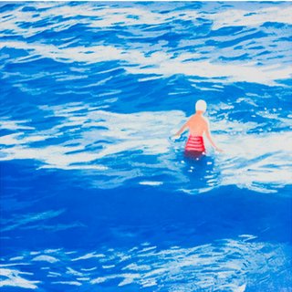 Isca Greenfield-Sanders, Wading II (Blue)