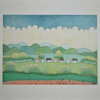 Happy Village art for sale