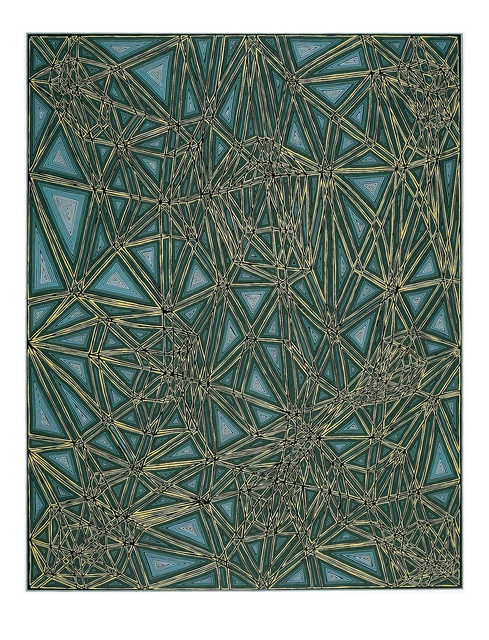 James Siena - Shifted Lattice, Print