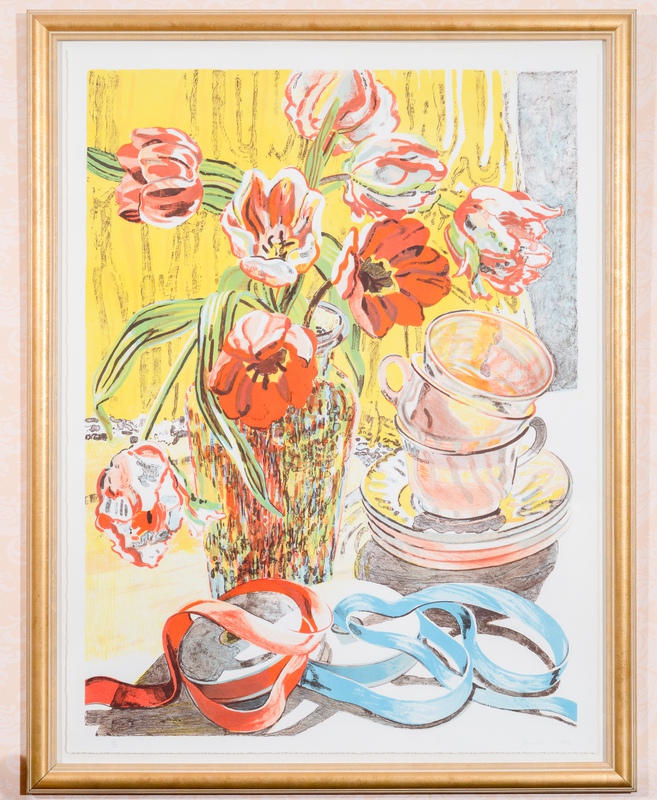 view:69054 - Janet Fish, Tulips and Teacups - 