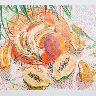 Janet Fish, Still Life with Tropical Fruits