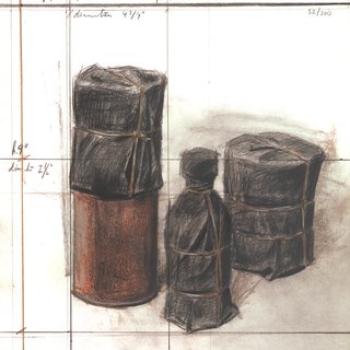 Wrapped Bottle and Cans (project) art for sale