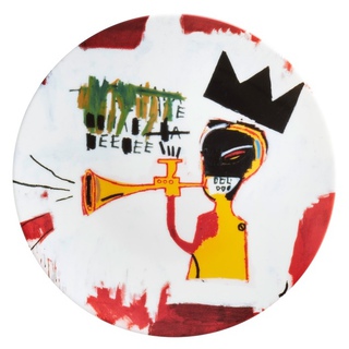 Jean-Michel Basquiat, Porcelain Trumpet Plate