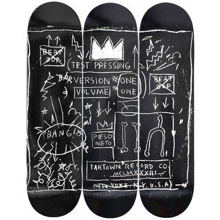 Jean-Michel Basquiat, "Beat Bop" Triptych Deck