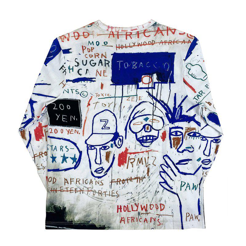view:58606 - Jean-Michel Basquiat, "Hollywood Africans" Long-Sleeve T-Shirt (Unisex) - 