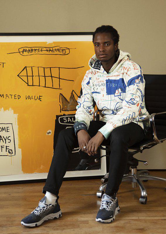 view:60056 - Jean-Michel Basquiat, "Hollywood Africans" All-Over Print Hoodie - 