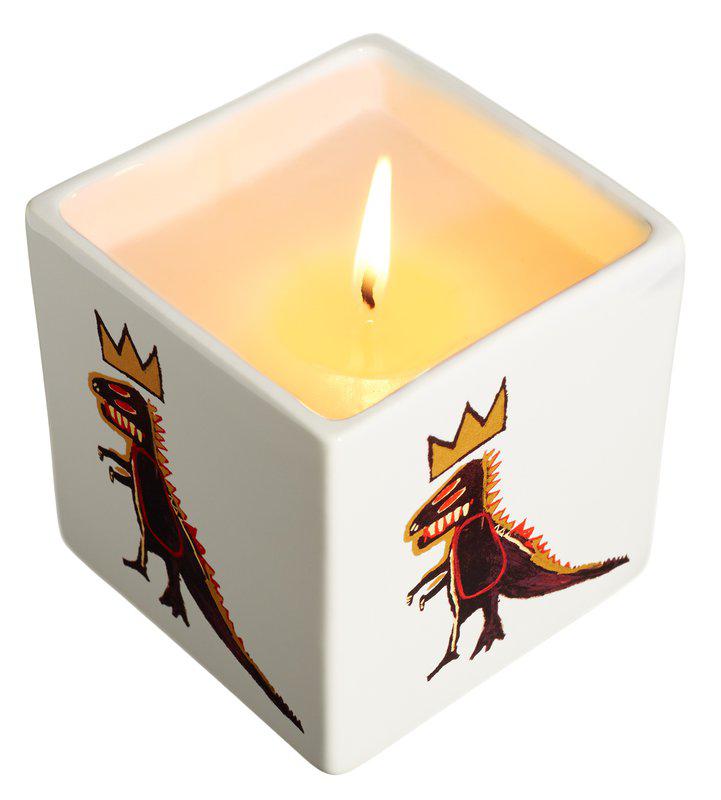 view:58868 - Jean-Michel Basquiat, Gold Dragon Square Perfumed Candle - 