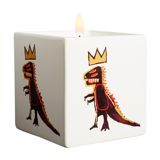 Jean-Michel Basquiat - Gold Dragon Square Perfumed Candle, Design and Decorative Arts