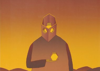 work by Jean-Michel Folon - The Thinker #:58784