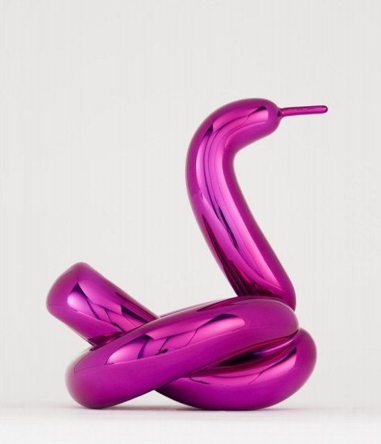 Jeff Koons, Balloon Swan (Magenta)