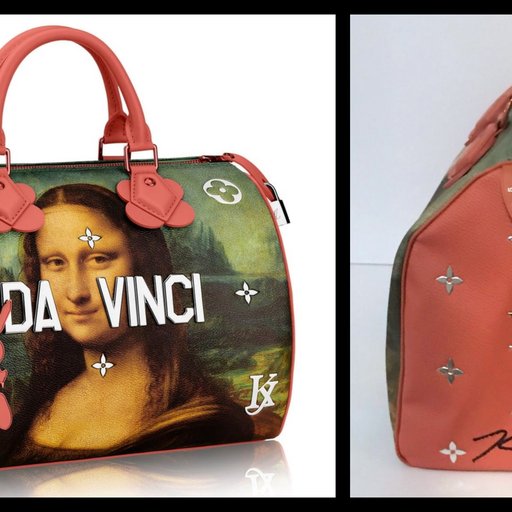 Mona Lisa Leonardo da Vinci Bag for Louis Vuitton (Hand Signed)