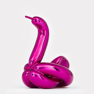 Jeff Koons, Balloon Swan (Magenta)