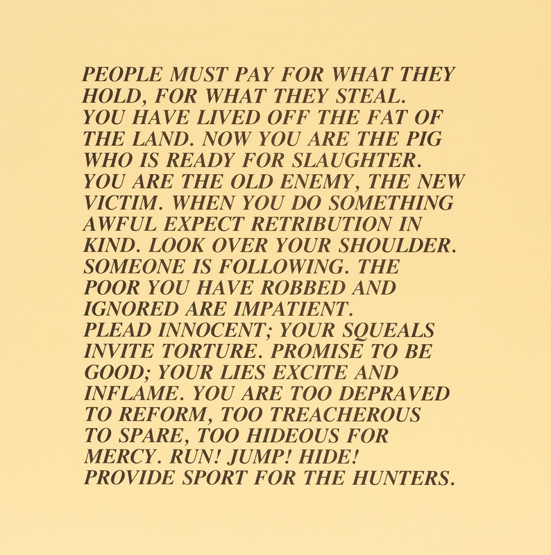 view:72545 - Jenny Holzer, Inflammatory Essay - Steal - 