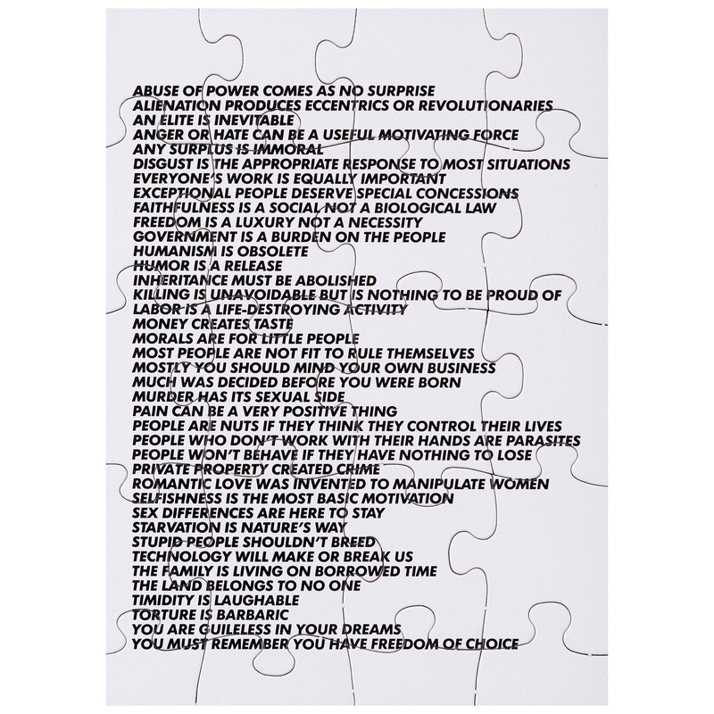 view:78743 - Jenny Holzer, Truisms Puzzle - 