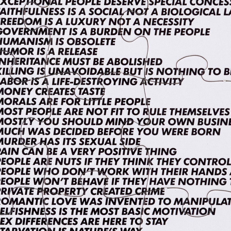 view:78744 - Jenny Holzer, Truisms Puzzle - 