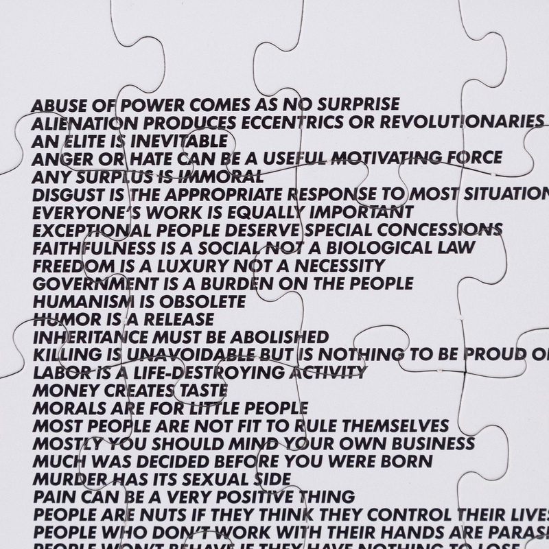 view:78746 - Jenny Holzer, Truisms Puzzle - 