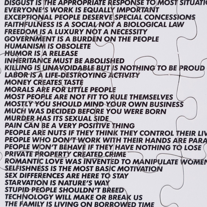 view:78747 - Jenny Holzer, Truisms Puzzle - 