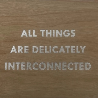 Jenny Holzer, All Things Are Delicately Interconnected (Gold)