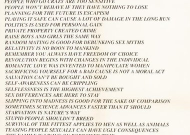 work by Jenny Holzer - "Truisms (Toronto)" #:40940