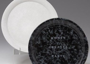 work by Jenny Holzer - Ceramic Charger #:43514